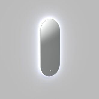 Arcqua Badkamerspiegel Arcqua Reflect Ovaal 40x80 cm Verticaal Incl. LED Verlichting