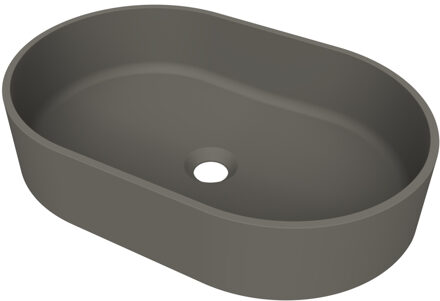 Arcqua Case Opbouw Waskom Ovaal 55x36 Mat Quartz Grijs