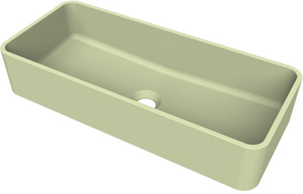 Arcqua Case Opbouw Waskom Rechthoek 60x26 Mat Pastel Groen Arcqua