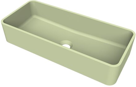 Arcqua Case Opbouw Waskom Rechthoek 60x26 Mat Pastel Groen