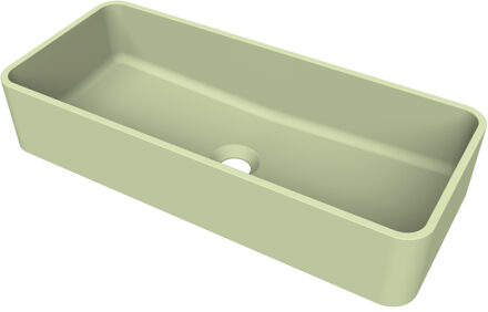Arcqua Case Opbouw Waskom Rechthoek 60x26 Mat Pastel Groen