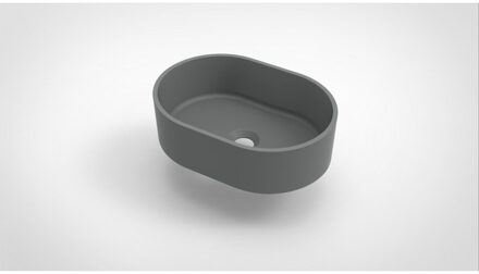 Arcqua Case waskom ovaal 40x28cm mat grijs WAS453045 Grijs mat