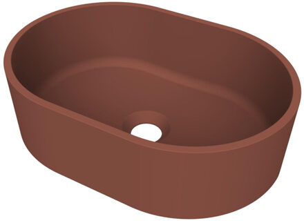 Arcqua Case waskom - ovaal - 40x28cm - mat terracotta WAS755220 Terracotta mat