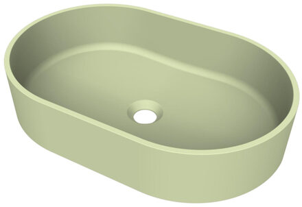 Arcqua Case waskom - ovaal - 55x36cm - mat pastel groen WAS707714 Pastel groen mat