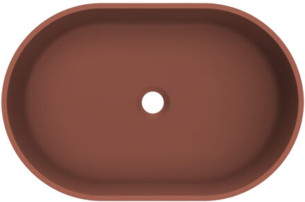 Arcqua Case waskom - ovaal - 55x36cm - mat terracotta WAS759314 Terracotta mat