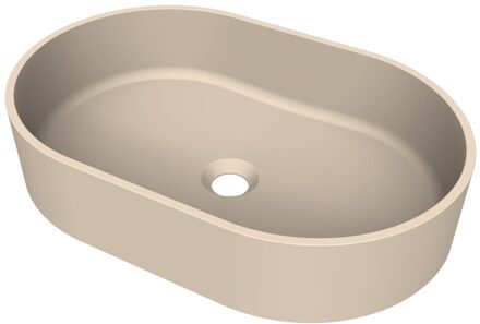 Arcqua Case waskom - ovaal - 55x36cm - mat zand WAS552833 Zand mat