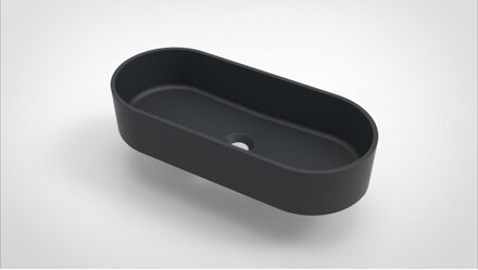 Arcqua Case waskom ovaal 60x26cm mat antraciet WAS462260 Antraciet mat