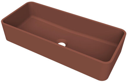 Arcqua Case waskom - rechthoek - 60x26cm - mat terracotta WAS758508 Terracotta mat