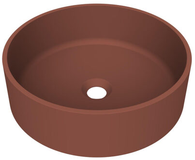 Arcqua Case waskom - rond - 40cm - mat terracotta WAS754700 Terracotta mat