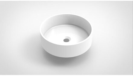 Arcqua Case waskom rond 40x40cm glans wit WAS104252 Wit glans