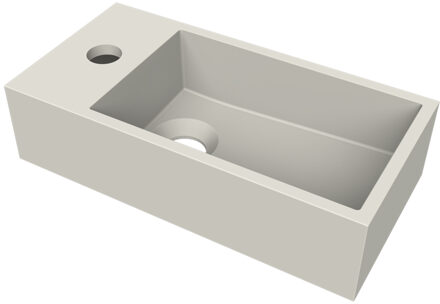 Arcqua Fontein Arcqua Flair 36x18x9 cm met Kraangat Links Mat Zand