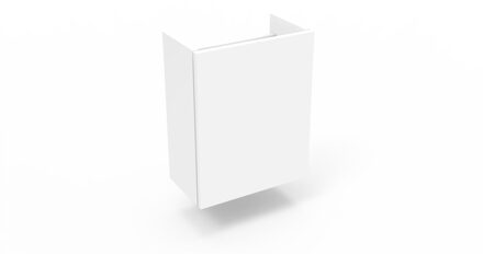 Arcqua Fonteinkast Arcqua Luna Glans Wit Zonder Fontein