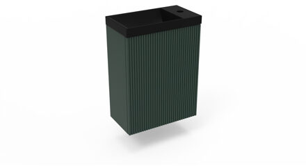 Arcqua Fonteinkast Highland Green Arcqua Ridge 40x55x28 cm Incl. Fontein Mat Zwart Zonder Overloop