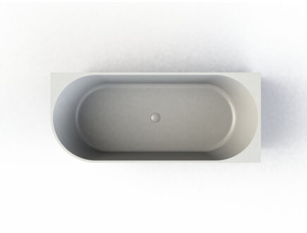 Arcqua Half Vrijstaand Hoekbad Arcqua Pinto Back To Wall 170x73x57 cm Glans Wit Rechts