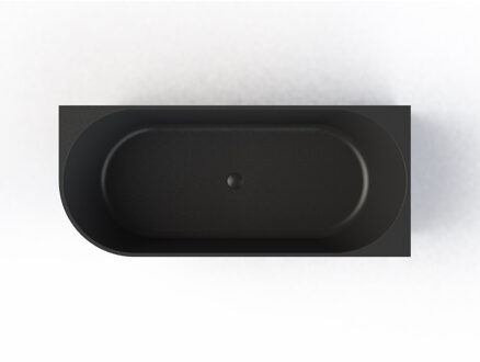 Arcqua Ligbad Arqua Pinto Hoekbad 180x80 cm Rechts Mat Zwart