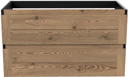 Arcqua Onderkast Arcqua Nature 90 cm Eiken Mat Zwart Arcqua