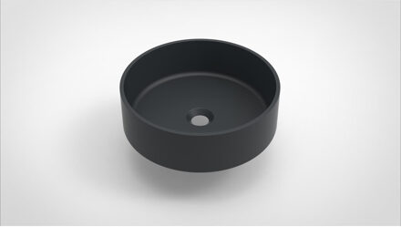 Arcqua Opbouw Waskom Arcqua Case Rond 40 cm Mat Antraciet Arcqua