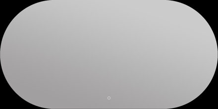 Arcqua Ovale Spiegel Arcqua Horizontaal 140x70 cm met Backlight LED Verlichting