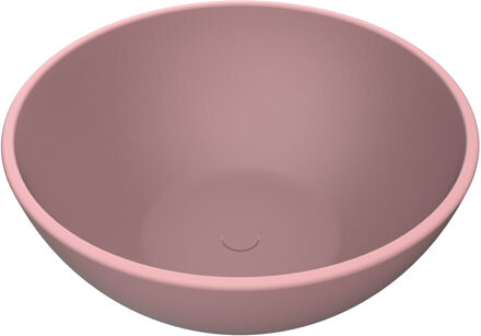 Arcqua Prince Waskom Opbouw - 38cm - rond - cast marble - mat roze WAS402121