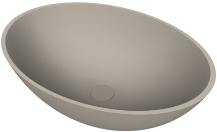 Arcqua Prince waskom - opbouw - ovaal - 49x34cm - mat klei WAS855728 Klei mat
