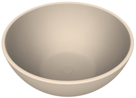 Arcqua Prince waskom - opbouw - rond - 38cm - mat zand WAS554183 Zand mat