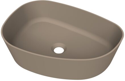 Arcqua Rocker Opbouw Waskom Organisch L 50x37 Mat Truffel Arcqua