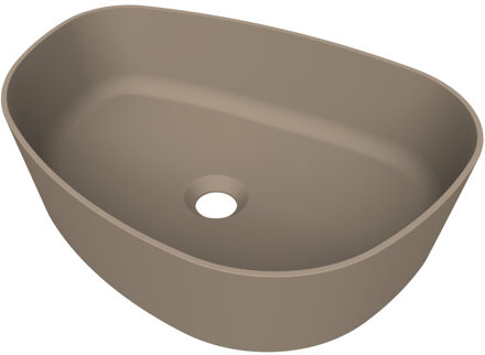 Arcqua Rocker Opbouw Waskom Organisch R 50x37 Mat Truffel Arcqua