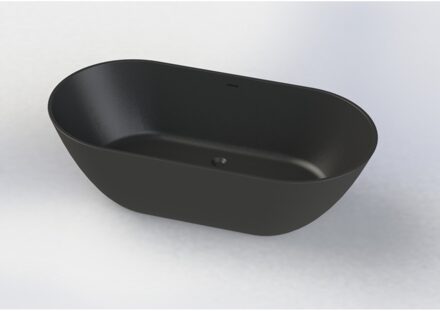 Arcqua Vrijstaand Bad Arcqua Cusco Cast Marble 155x75x55 cm Mat Zwart Aquasplash