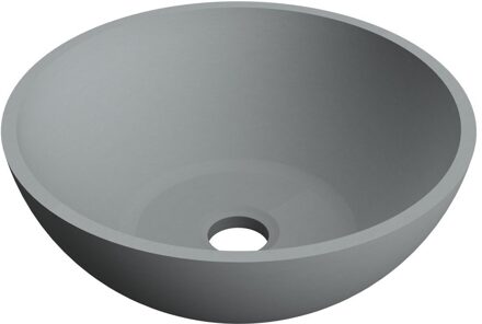 Arcqua Waskom Arcqua Prince Opbouw 38x14 cm Rond Mat Beton Arcqua