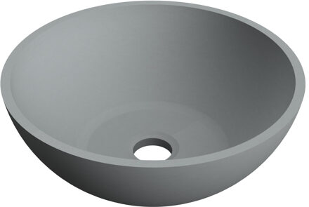 Arcqua Waskom Arcqua Prince Opbouw 38x14 cm Rond Mat Beton