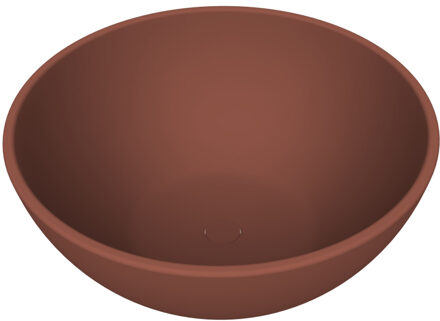 Arcqua Waskom Arcqua Prince Opbouw 38x14 cm Rond Mat Terracotta Arcqua