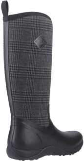 Arctic Adventure Rubber Dames Zwarte/Gepofte Winter Kniehoge Laarzen