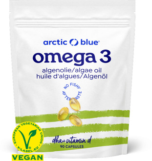 Arctic Blue Algenolie DHA met vitamine D3 (kleine capsule) - 90 capsules -Beperkt houdbaar
