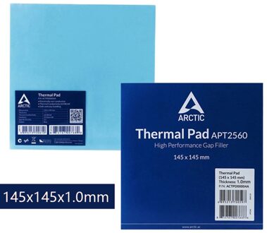 Arctic Hoge Efficiënte Thermische Pad 145x145x0.5/1.0/1.5Mm Grafische Kaart Geheugen North En South Bridge Water Thermische Pad 6.0 W/Mk 145X145X1mm