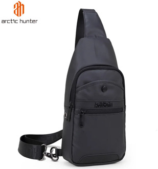 ARCTIC HUNTER Outdoor Sport Men Sling Bags Crossbody Pack for Cell Phone Large Capacity Chest Bag Male Waterproof Single Pouch