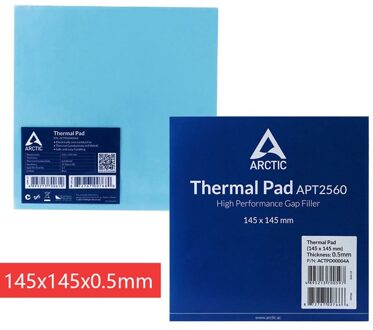 Arctic Odyssey Warmteafvoer Siliconen Pad Cpu/Gpu Kaart Waterkoeling Thermische Mat 145Mm * 145Mm Thermisch geleidende Lijm 145x145x0.5mm