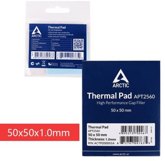 Arctic Odyssey Warmteafvoer Siliconen Pad Cpu/Gpu Kaart Waterkoeling Thermische Mat 145Mm * 145Mm Thermisch geleidende Lijm 50x50x1.0mm