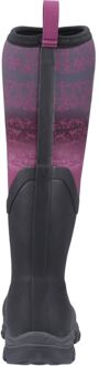 Arctic Sport II Tall Rubberen Zwarte/magenta Winter Kniehoge Laarzen Voor Dames - EU 39/ UK 6