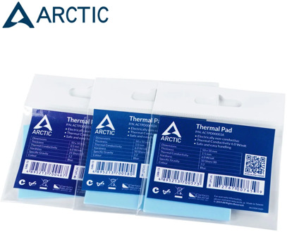 ARCTIC Thermal Pad 6.0 W/mK Conductivity 0.5mm 1.0mm 1.5mm Thickness High Efficient Thermal Mat 50x50mm