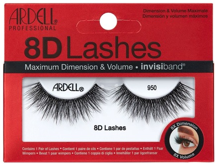 Ardell 8D Lash 950 | Nepwimpers | 8 x meer Volume & Dimensie |Verspringende wimperstijl l Invisiband