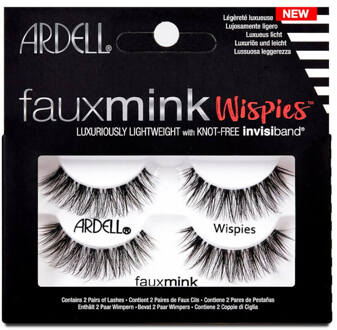 Ardell Faux Mink Wispies - Twin Pack - zwart