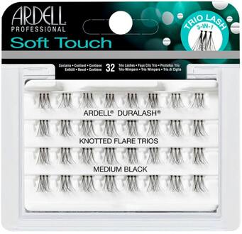 Ardell Kunstwimpers Ardell Soft Touch Knotted Flare Trios Medium Black 32 st