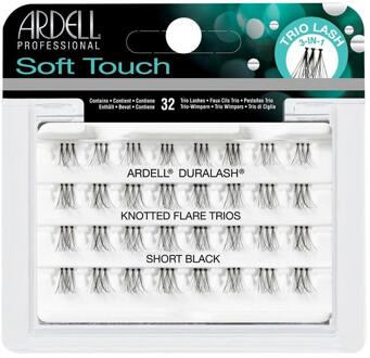 Ardell Kunstwimpers Ardell Soft Touch Knotted Flare Trios Short Black 32 st
