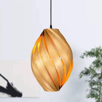 Ardere hanglamp kersen, hoogte 45 cm licht hout