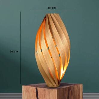 Ardere tafellamp, kersen, hoogte 60 cm licht hout