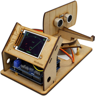 Arduino Mini Radar Detection Robot With Ultrasonic Radar Tft Lcd Screen Maker Project Open Source DIY STEM Progarm Toy Kit