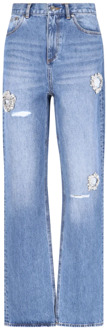 Area Straight Jeans Area , Blue , Dames - W25,W26