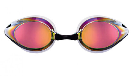 Arena Unisex Sporen Spiegel Zwembril Volwassenen (Wit/Koper/Zwart) - One Size