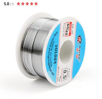 Areyourshop 0.5mm 100g 60/40 Hars Kern Tin Lood Soldeer Solderen Lassen Flux 2.0% Ijzer wire Reel