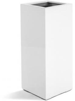 Argento plantenbak High Cube M glanzend wit